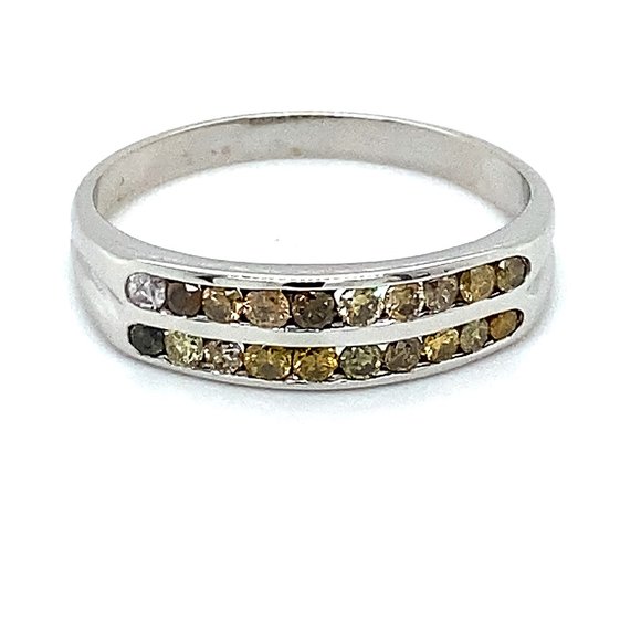Fancy Colored Diamonds 1.00ct Solid 14K Gold Ring
